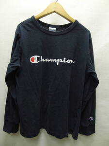 全国送料無料 チャンピオン Champion 子供服キッズ男&女の子 BIGロゴプリント 長袖 Tシャツ ロンティ― 160