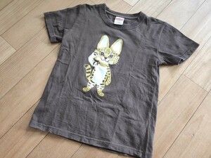 美品/めっちゃかわいい!!/スナネコ半袖Tシャツ/130サイズ/茶色/ブラウン/神戸どうぶつ王国/男の子/女の子/KIDS/キッズ/子供/スナネコ