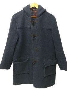 VINTAGE/MADE IN UK/ダッフルコート/40/ウール/BLU/無地/A047/BR