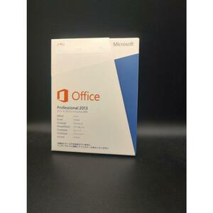 中古（やや傷や汚れあり）(中古2PC)Microsoft Office Professional 2013 パッケージ版 製品版