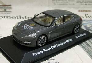 ★レア絶版*ディーラー限定*世界100台*Minichamps*1/43*Porsche Panamera Turbo S 2011 ダークグレー