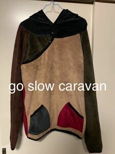 ゴースローキャラバン go slow caravan クレージー パターン カラー ボア フリース パーカー キャンプ アウトドア ゆるキャン もふもふ