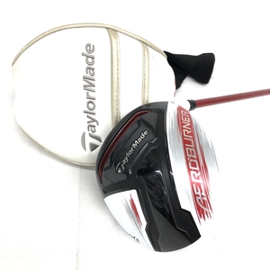 ◆TaylorMade テーラーメイド AERO BURNER ドライバー 120◆カバー付 TM1-215 レッド フレックス：R メンズ ゴルフ用品 スポーツ