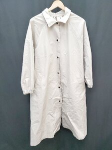 ◇ mystic ミスティック ロング シンプル 長袖 ブルゾン ジャンパー サイズF ベージュ レディース P