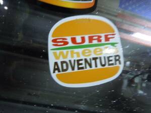 SURF WHEELS ADVENTUER ハンバーガーステッカー防水