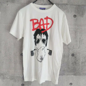 DISTURBIA Tシャツ Sサイズ マイケルジャクソン BAD コットン イラスト 綿100% ディスタービア