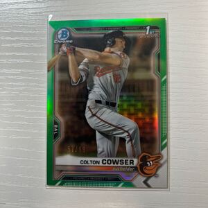 2021 Bowman Draft Colton Cowser green refractor 99枚限定