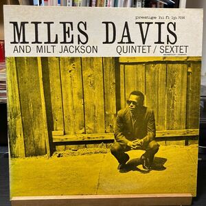 Miles Davis And Milt Jackson【Quintet / Sextet】LP MONO 国内盤 Prestige SMJ-6530 Jazz マイルスデイヴィス