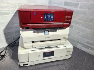 【ジャンク品】管1C16 EPSON インクジェットプリンター EP-806AR/EP-710A/EP-979A3 2014年～2017年製　通電OK 3台セット 部品取り 送料無料