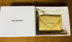 BALENCIAGA ゴールド 三つ折り財布 箱付き