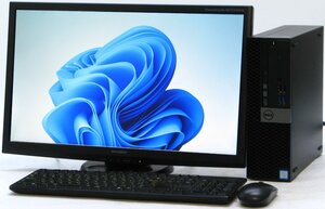 DELL Optiplex 5050-7700SF ■ 23インチ 液晶セット■ i7-7700/SSD/DVDマルチ/Radeon R5 340/第7世代/最新OS搭載/Windows11 デスクトップ