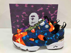 Reebok×A BATHING APE INSTAPUMP FURY OG Q47370 リーボック アベイシングエイプ スニーカー マルチカラー 27.5cm 箱あり