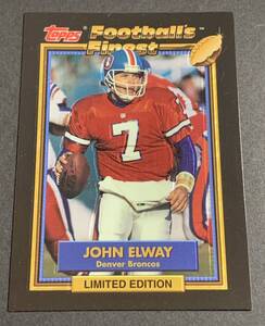 1992 Topps Football’s Finest Limited Edition John Elway 6of44 Denver Broncos NFL ジョン・エルウェイ　ブロンコス