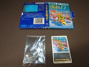 ★セガマイカード「チャンピオンアイスホッケー (CHAMPION ICE HOCKEY) C-59」ソフトと箱★中古品 (SEGA MYCARD・SC-3000・SG-1000) 1985年