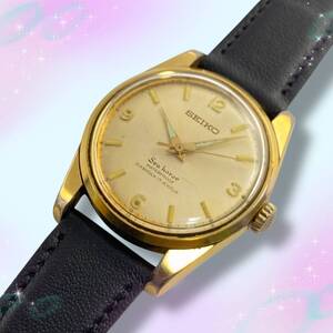 《1965年製 ヴィンテージ 稼働品》 セイコー SEIKO シーホース Sea Horse メンズ腕時計 17石 17JEWELS タツノオトシゴ 防水 手巻き 66-7000