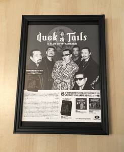 kj ★額装品★ 横山剣 DUCK TAILS 広告 貴重写真 A4サイズ額入り ポスター風デザイン クレイジーケンバンド CD DVD 奇蹟 ライブ