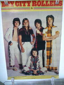 @中古 当時物 レトロ ベイ・シティ・ローラーズ Bay City Rollers 縦型 ポスター サイズ60cm×84cm 管理1