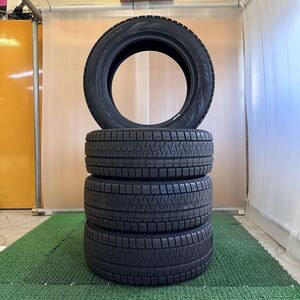 ●3253●スタッドレス ピレリ ice ASIMMETRICO 225/55R17 97Q 2020年製 中古品4本セット バリ溝