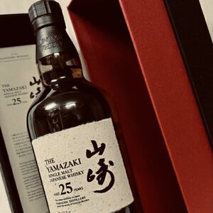 SUNTORY シングルモルトウイスキー サントリー山崎 25年　正規品　保管品