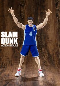 【即納】スラムダンク 1/10 可動フィギュア 魚住純 4号 陵南 青ユニフォーム SLAMDUNK ACTION FIGURE 非s.h.figuarts figma新品