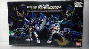 当時物 LBXイカロス・ゼロ＆LBXイカロス・フォース ダンボール戦機W LBX Z-MODE SERIES 金属パーツ仕様 完成品 バンダイ