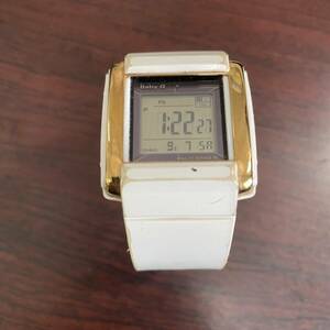 【T0828】CASIO BABY=G 腕時計 クオーツ BGD-1100G 約4０.4g 現状稼働品　ホワイト ラバーベルト