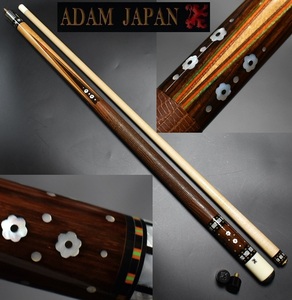 ★LEGEND Adam cue【N/B-8 70’】4剣18山 希少 アダム ジョイントプロテクター付属