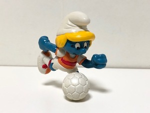 期間限定大幅値下げ スマーフ PVC フィギュア SMURF SMURFETTE スマーフェット サッカー / SCHLEICH シュライヒ SMURF PVC V6-101-110