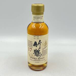 B1577★ 未開栓 竹鶴 17年 ピュアモルト ベビーボトル ウイスキー 容量180ml アルコール43％