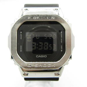 T1193☆【SALE】CASIO G-SHOCK デジタル GM-5600【3229】GM-5600-1JF カシオ Gショック ブラック×シルバー 中古【時計】