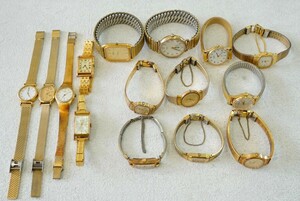 F82 全てSEIKO/セイコー ゴールドカラー 腕時計 15点 アクセサリー メンズ レディース 大量 まとめて おまとめ まとめ売り ジャンク品