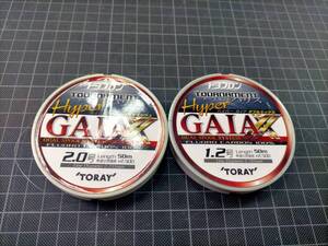 壘【2個セット】 東レ TORAY トヨフロン ハイパーガイア ダブルエックス 1.2号 2号 50M セット フロロカーボン Hyper GAIA XX 1805F