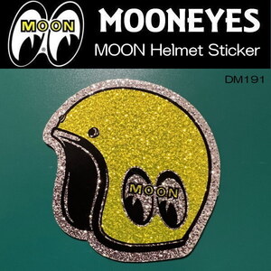 ムーンアイズ MOONEYES MOON ヘルメット ステッカー Helmet Sticker [DM191YE] 