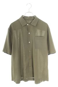 サカイ Sacai 21SS 21-02458M Suiting shirt サイズ:2 レイヤードスーチング半袖シャツ 中古 BS99