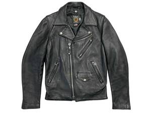 極美品 サイズ34 SCHOTT ショット 228US LAMB RIDERS JACKET ラムレザー ライダースジャケット