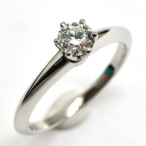 【箱付き】1円〜!!Tiffany&Co.(ティファニー)《Pt950 天然ダイヤモンドリング》J 約3.4g 約8号 ring 指輪 diamond EC8/EC9E244