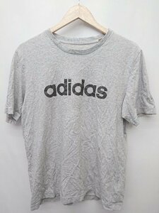 ◇ ⊂ adidas アディダス 半袖 Tシャツ カットソー サイズL グレー系 レディース メンズ P