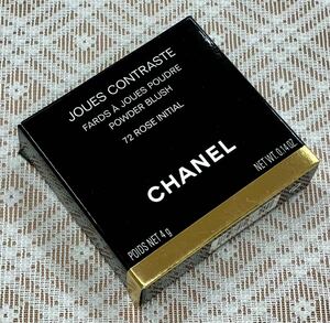 箱入♪内袋入♪CHANEL【シャネル】チーク★JOUES CONTRASTE★72 ROSE INITIAL★４ｇ★ジュコントゥラスト★ローズ　花