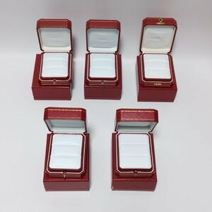 Cartier カルティエ リング 指輪 空箱 ボックス まとめ セット ダブル ペア ウエディング 5点 アクセサリー ジュエリー S-64