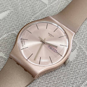 SWATCH スウォッチ　PINKBAYANG　SUOP704　スイス製　メンズ腕時計 クォーツ　41mm　未使用・長期保管品