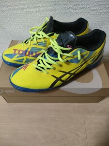 【asicsアシックス】フットサルシューズトッキ 2　フラッシュイエロー×ブラック　28.0 US10 サッカー　トレーニングシューズ　トレシュー