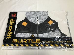 【新品】BURTLE バートル エアークラフト パーカーベスト フルハーネス対応 空調服 遮熱 UVカット【Mサイズ】 AC1094 カモフラシルバー MB