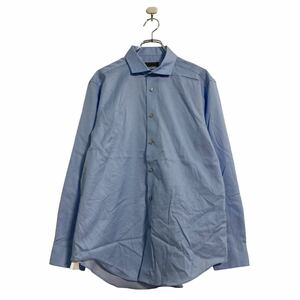 Calvin Klein 長袖 無地シャツ L ライトブルー カルバンクライン シンプル 古着卸 アメリカ仕入 a603-6093