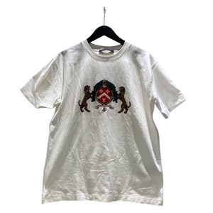 ルイ・ヴィトン LOUIS VUITTON フェイクパールLV エンブレムプリントTシャツ 25SS 1AGJZQ ホワイト コットン 半袖Ｔシャツ メンズ 中古