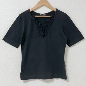 AD2001 JUNYA WATANABE コムデギャルソン フリル 半袖 カットソー ブラック 黒 ジュンヤワタナベ Tシャツ Tee archive 4060372