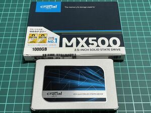 【送料無料】Crucial CT1000MX500SSD1JP SSD 1TB 使用時間79時間
