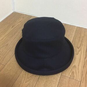 新品並み美品★maxim マキシン ★帽子 ウール 100%ネイビー レディース