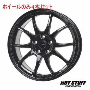 4本セット HOT STUFF G.speed G-06 メタリックブラック (MBK) 16インチ 6.5J 100/5 48 レガシィB4 BM9