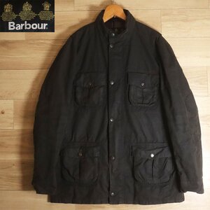 ＠3R/S5.20-3　Barbour　バブアー　CORBRIDGE　コーブリッジ　オイルドジャケット　裏キルティング　XL　収納フード　ユーロ古着