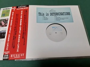 デタミネーションズ　DETERMINATIONS◆『THIS IS DETERMINATIONS』ユーズドCD